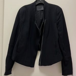 BLANKNYC Moto Cotton Double Zipper Mesh Black Jacket XXL